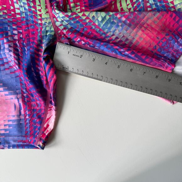 NWT New Look Biker Shorts Sport Neon Festival Y2K Revival Women's Size 2X - Picture 7 of 8